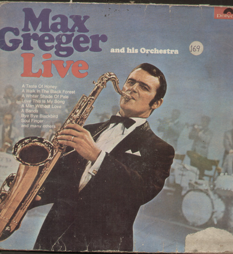 Max Greger Live — LP vinyl record cover