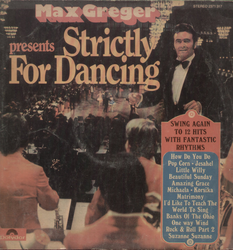 Max Greger Strictly For Dancing — LP vinyl record cover