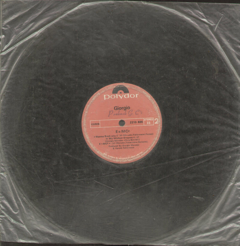 No Sleeve by Giorgio E=MC^2 — LP vinyl record cover