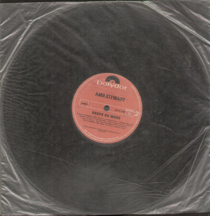 No Sleeve by Amii Stewart Knock On Wood — LP vinyl record cover