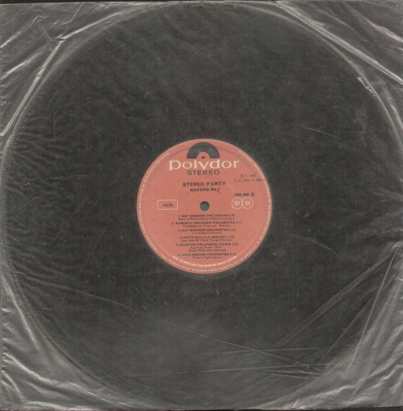 No Sleeve by Stereo Party Record No 2 — LP vinyl record cover