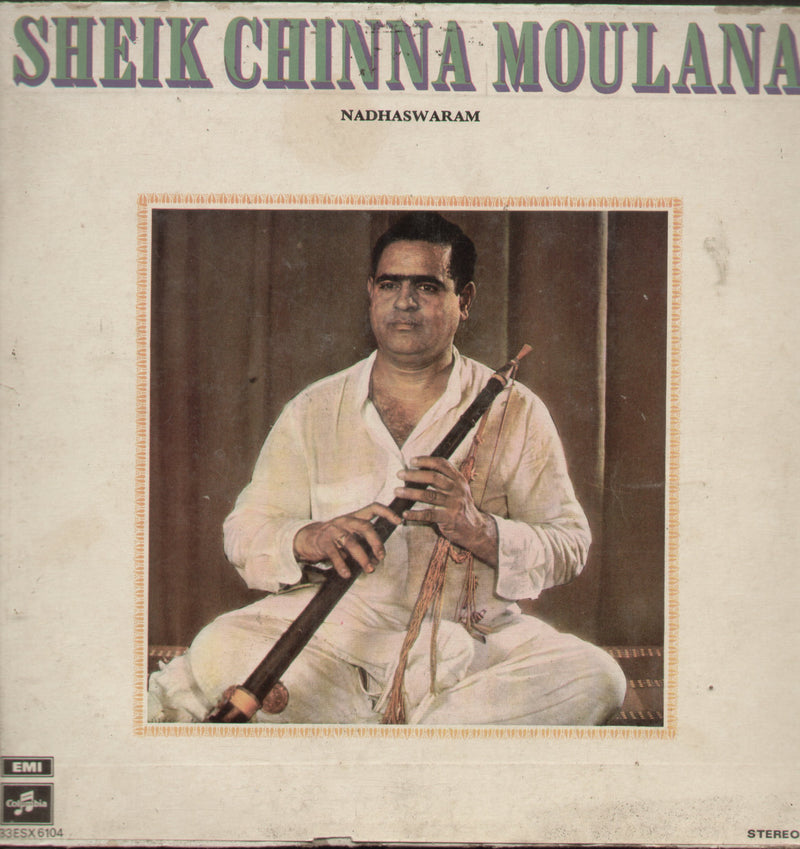 Sheik Chinna Moulana Nadhaswaram — Indian classical LP vinyl record cover