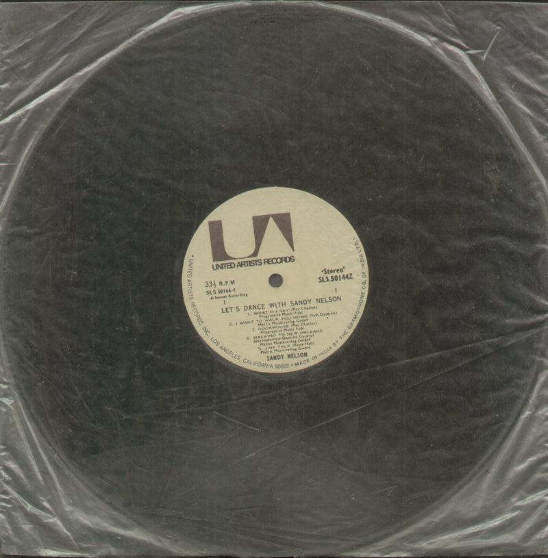 No Sleeve by Let's Dance With Sandy Nelson — LP vinyl record cover
