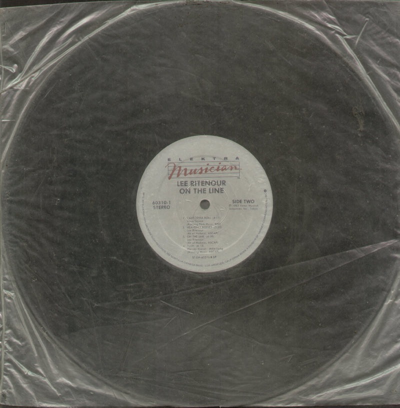 No Sleeve by Lee Ritenour On The Line — LP vinyl record cover