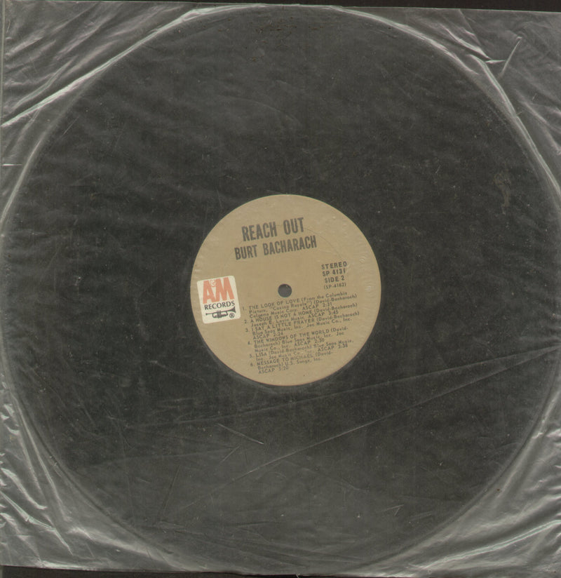 No Sleeve by Reach Out Burt Bacharach — LP vinyl record cover