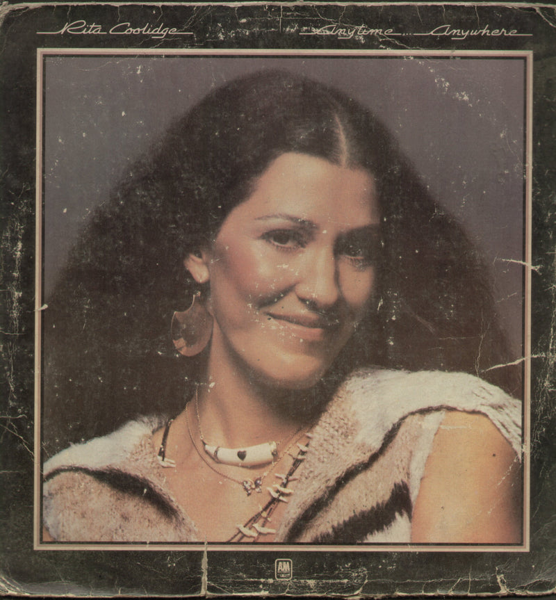 Anytime Anywhere Rita Coolidge — LP vinyl record cover