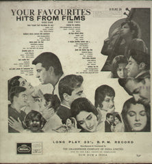 Your Favourites Hits From Films - Compilations Bollywood Vinyl LP