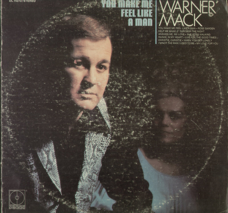 You Make Me Feel Like A Man Warner Mack — LP vinyl record cover