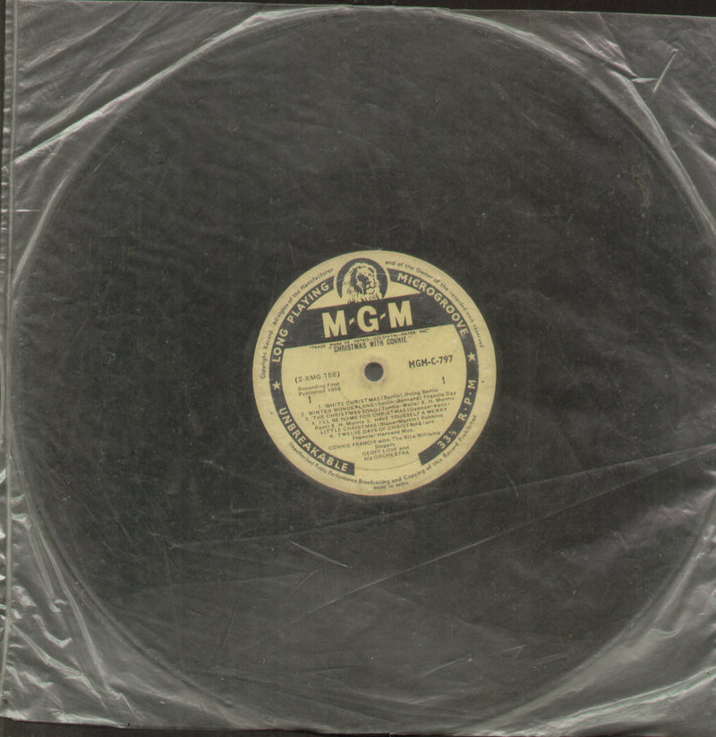 No Sleeve by Christmas With Connie — LP vinyl record cover