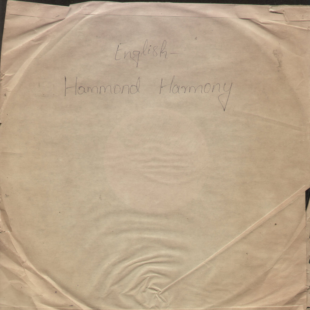 Stef Meeder Hammond Harmony - English Bollywood Vinyl LP - No Sleeve