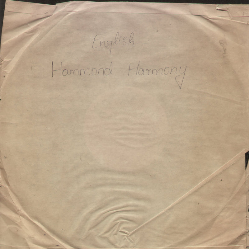 No Sleeve by Stef Meeder Hammond Harmony — LP vinyl record cover