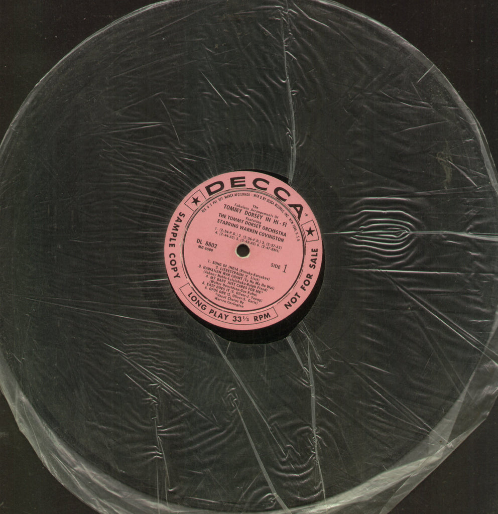Tommy Dorsey In Hi Fi - English Bollywood Vinyl LP - No SleeveT
