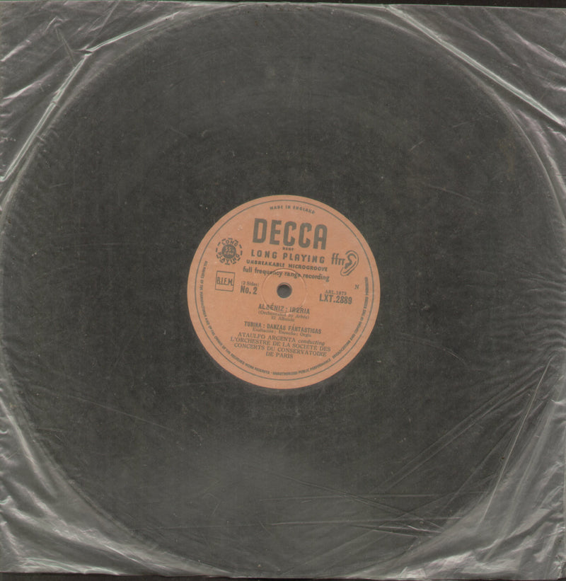 No Sleeve by Albeniz: Iberia — LP vinyl record cover