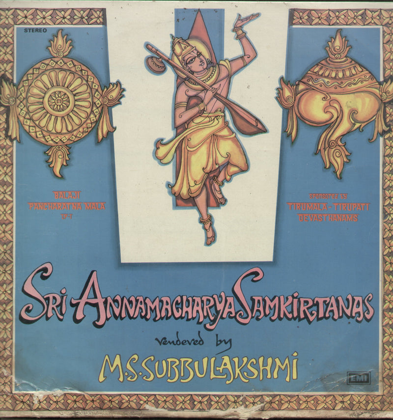 Sri Annamacharya Samkirtanas — devotional LP vinyl record cover