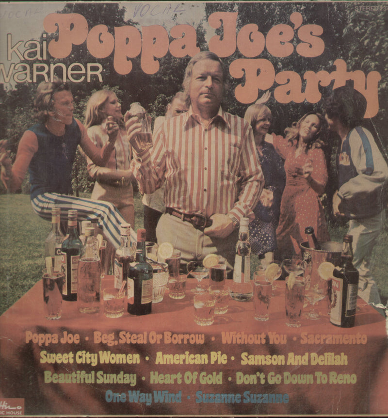 Kai Warner Poppa Joe's Party — pop LP vinyl record cover