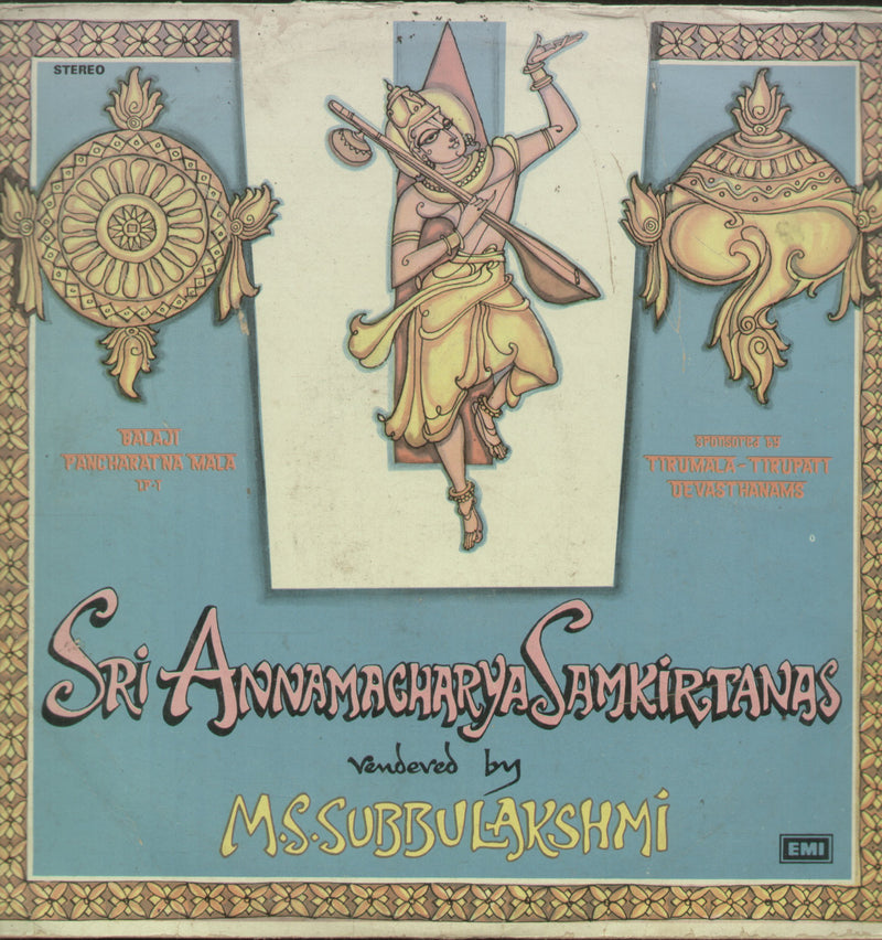 Sri Annamacharya Samkirtanas — devotional LP vinyl record cover