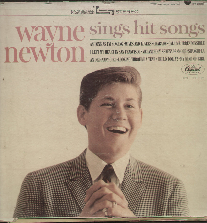 Wayne Newton Sings Hit — LP vinyl record cover