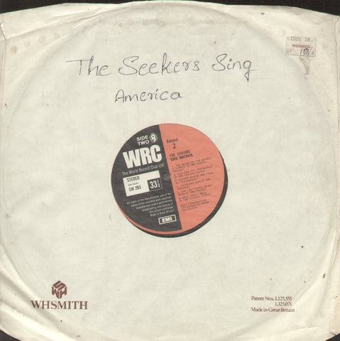The Seekers Sing America - English Bollywood Vinyl LP - No Sleeve
