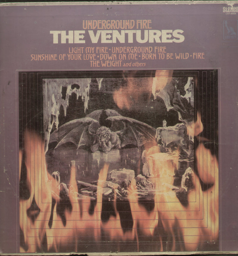 Underground Fire The Ventures — LP vinyl record cover