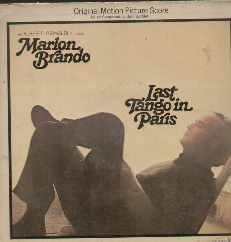 Marlon Brando Last Tango In Paris — LP vinyl record cover