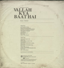 Vallah Kya Baat Hai - Hindi Bollywood Vinyl LP