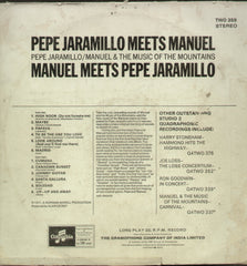 Manuel Meets Pepe Jaramillo Pepe Jaramillo Meets Manuel - English Bollywood Vinyl LP