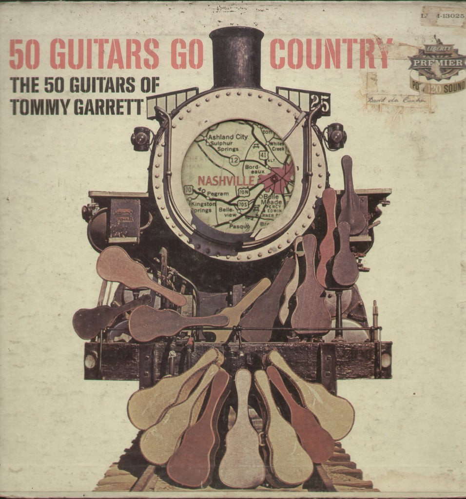 50 Guitars Go Country The 50 Guitars of Tommy Garrett - English Bollywood Vinyl LP