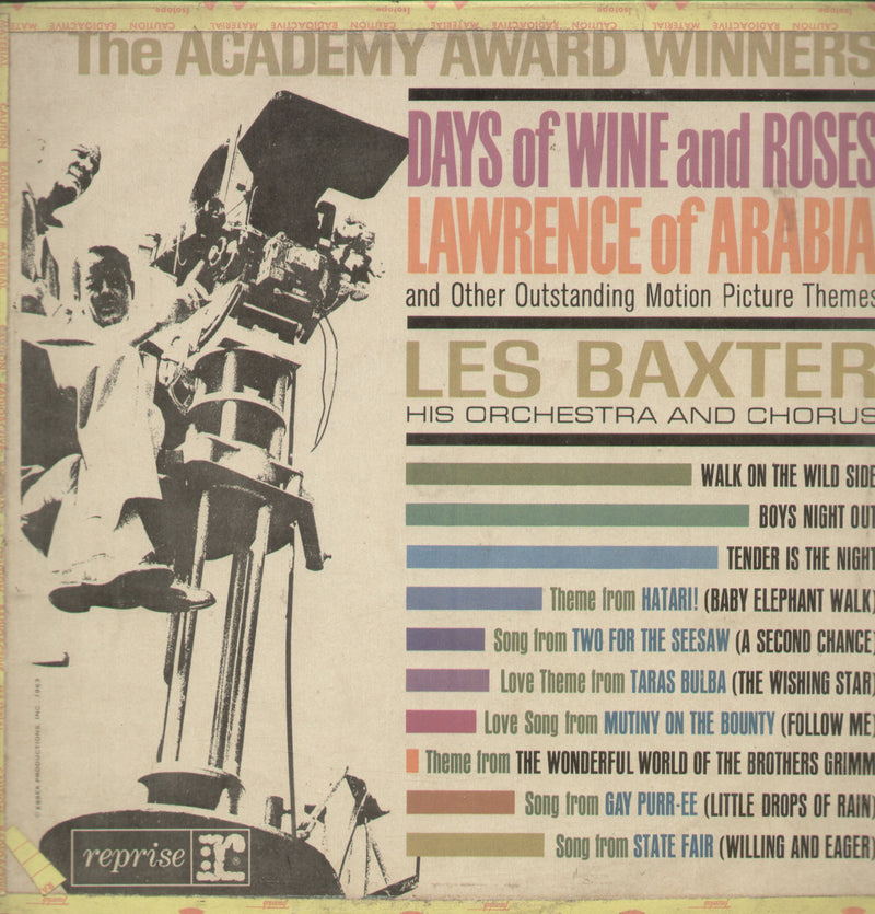 The Academy Award Winners Les Baxter — LP vinyl record cover