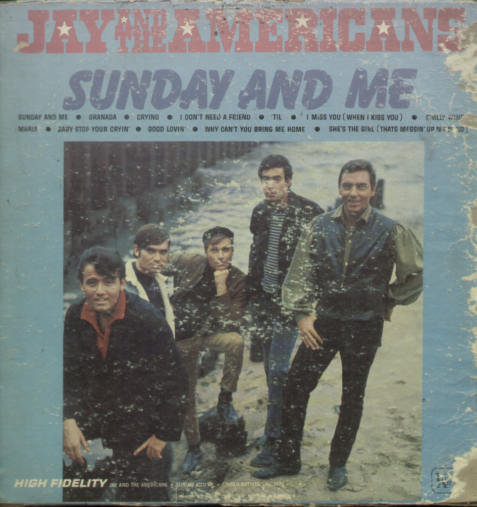 Jay and The Americans Sunday and Me - English Bollywood Vinyl LP