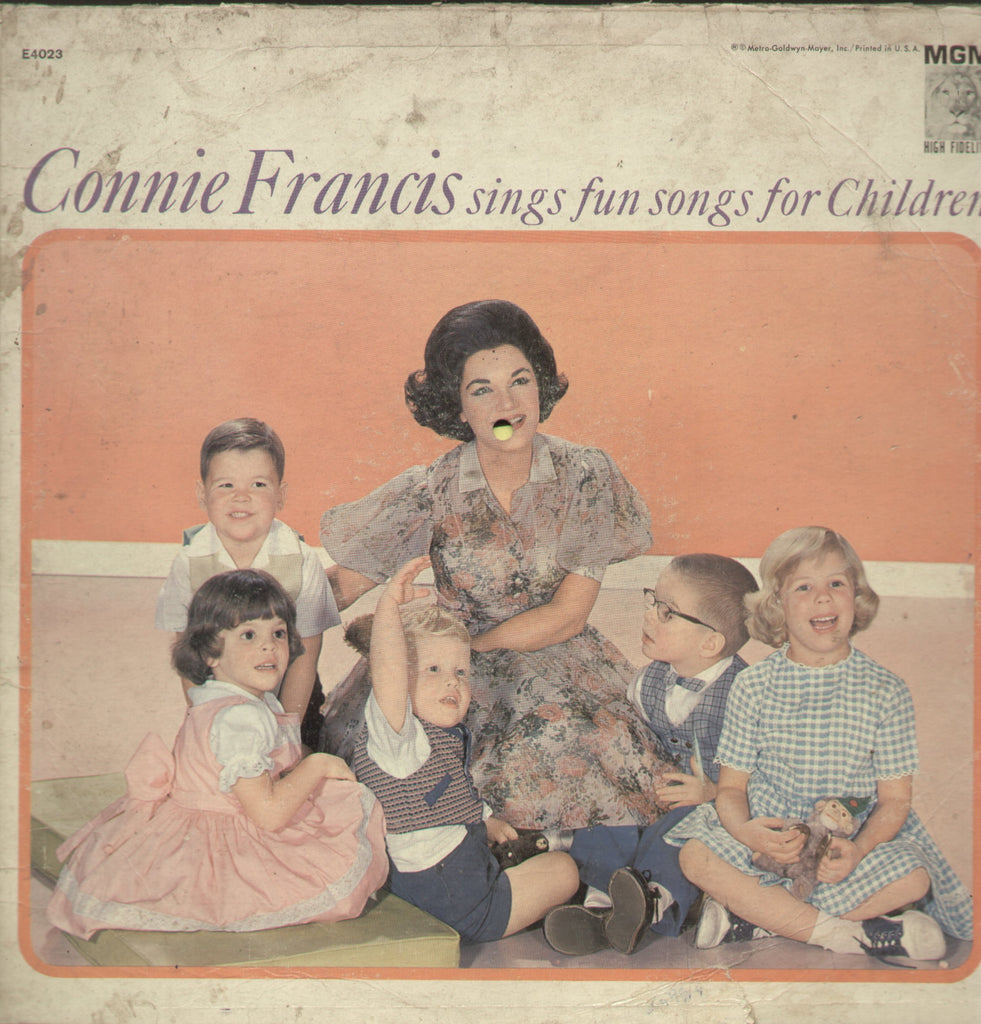 Connie Francis Sings Fun Songs For Children - English Bollywood Vinyl LP