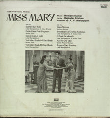 Miss Mary - Hindi Bollywood Vinyl LP