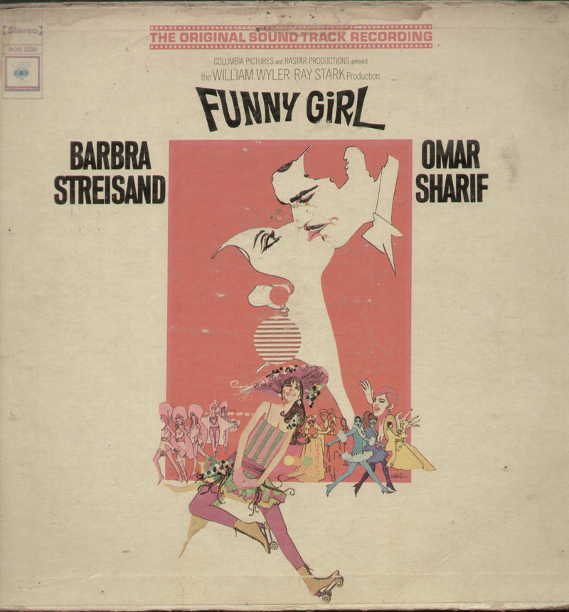 Funny Girl Barbra Streisand Omar Sharif — LP vinyl record cover