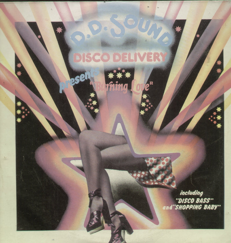 D.D. Sound Disco Delivery Presents Burning Love — disco LP vinyl record cover