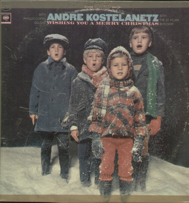 Andre Kostelanetz Wishing You a Merry Christmas — LP vinyl record cover