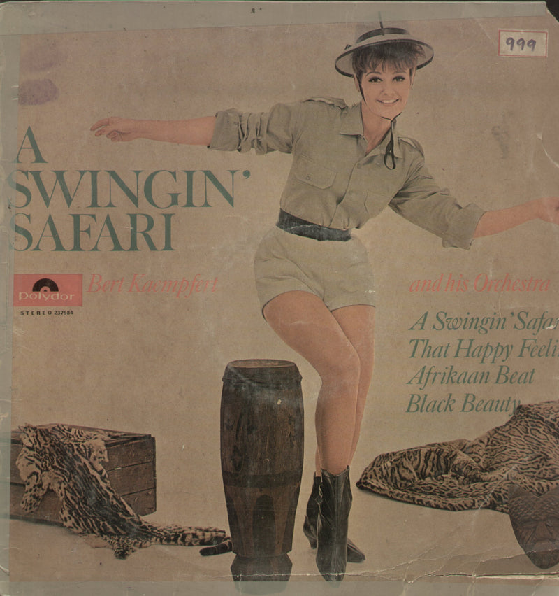 A Swingin Safari Kaempfert and His Orchestra — LP vinyl record cover