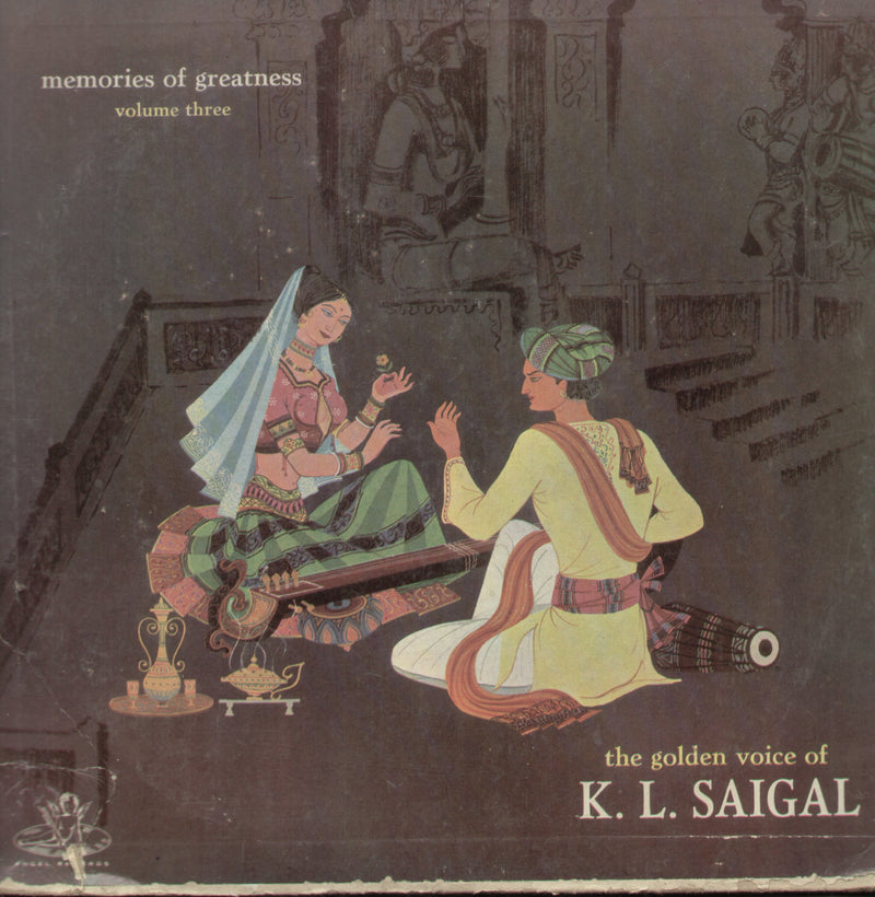 Memories of Greatness The Golden Voice of K L Saigal Vol. 3 — compilation LP vinyl record cover