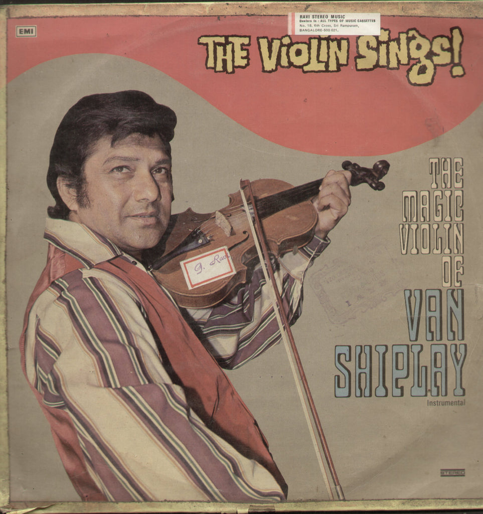 The Violin Sings Van Shipley - Hindi Instrumental Bollywood Vinyl LP