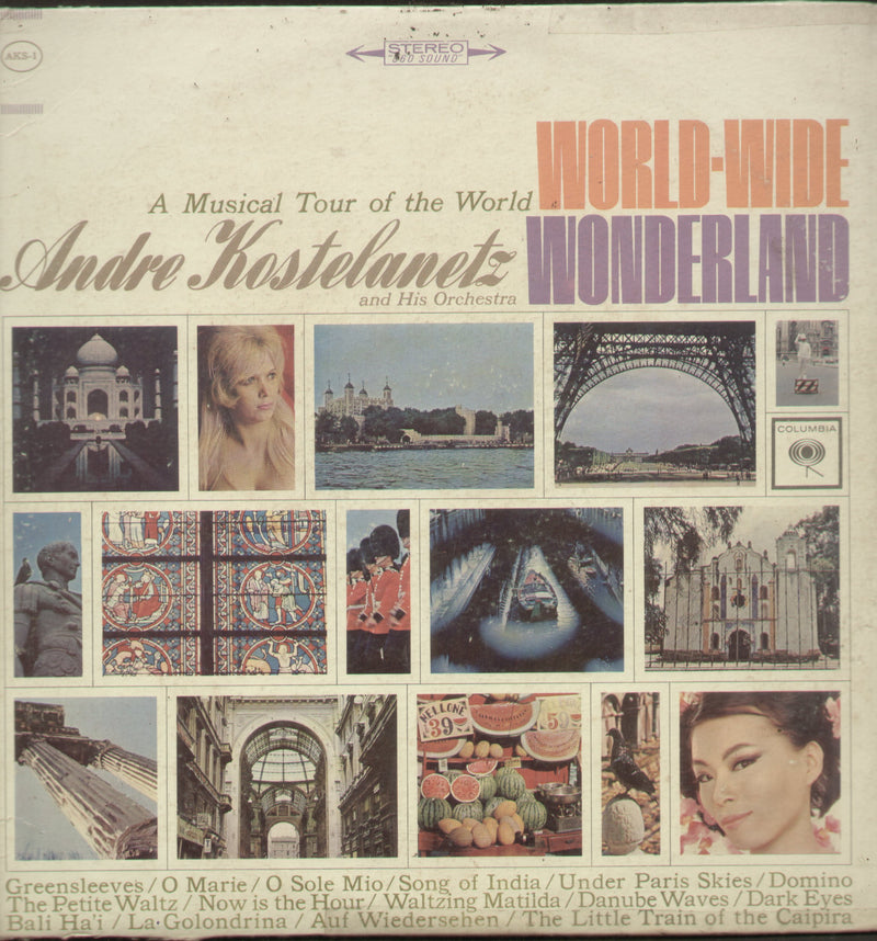 World Wide Wonderland A Musical Tour of The World — LP vinyl record cover