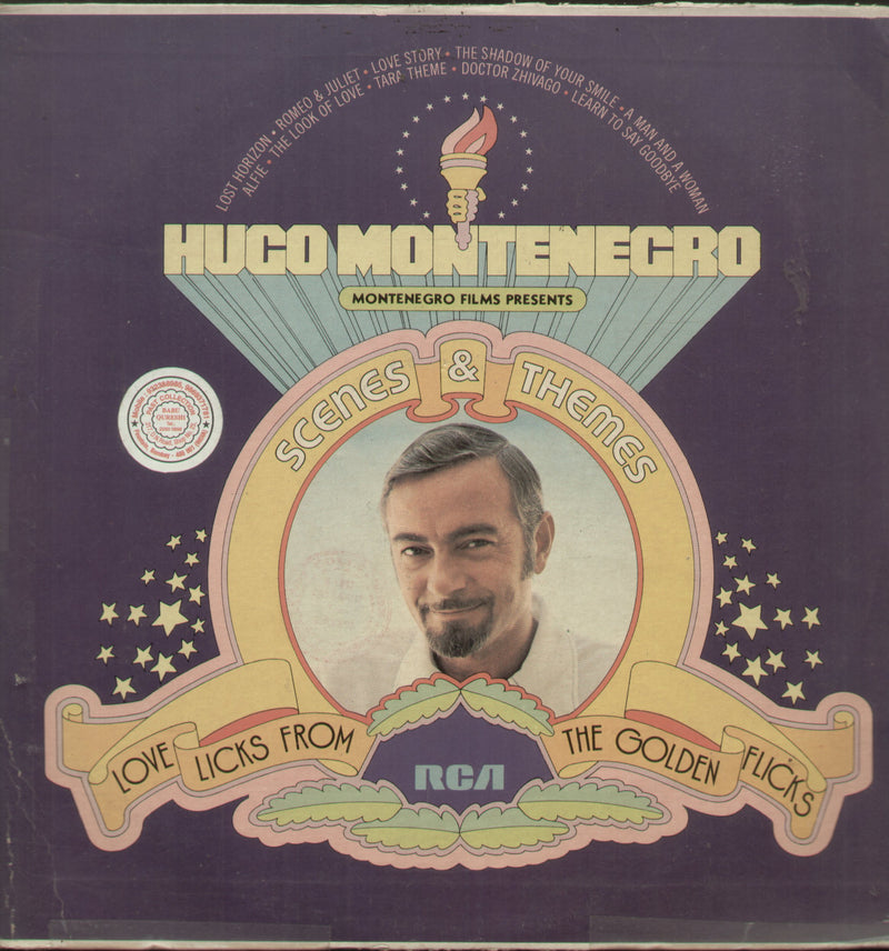 Hugo Montenegro Scenes And Themes Love Licks From The Golden Flicks — LP vinyl record cover