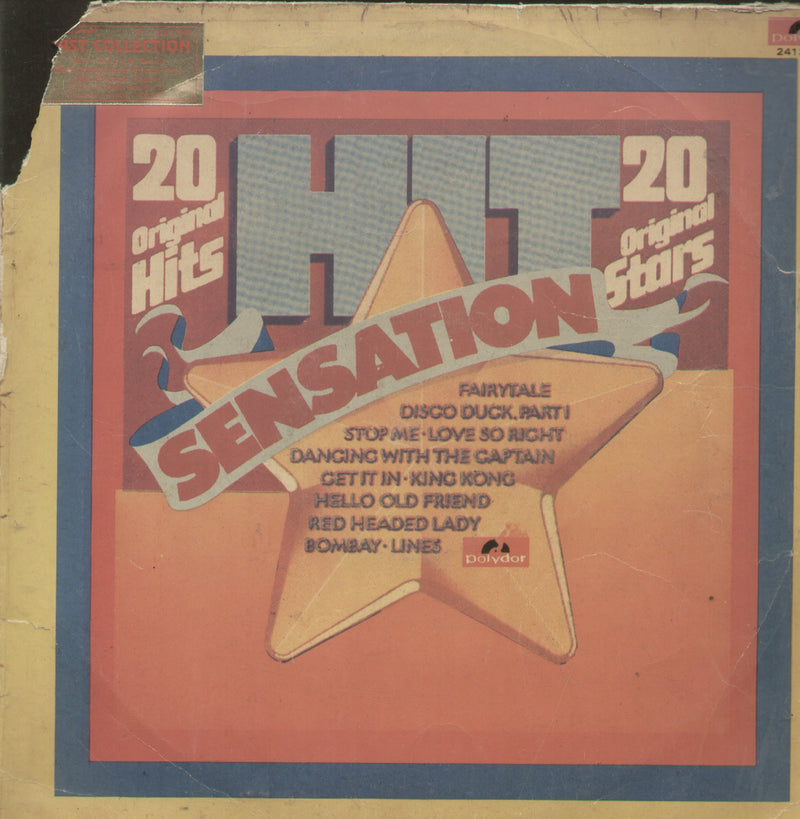 20 Original Hits Sensation — LP vinyl record cover