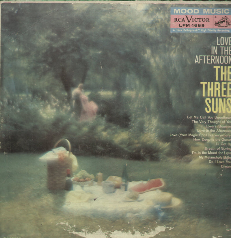 Love In The Afternoon The Three Suns — LP vinyl record cover