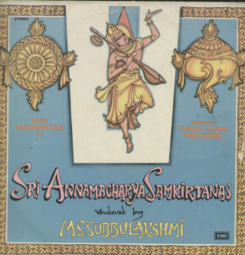 Sri Annamacharya Samkirtanas — devotional LP vinyl record cover