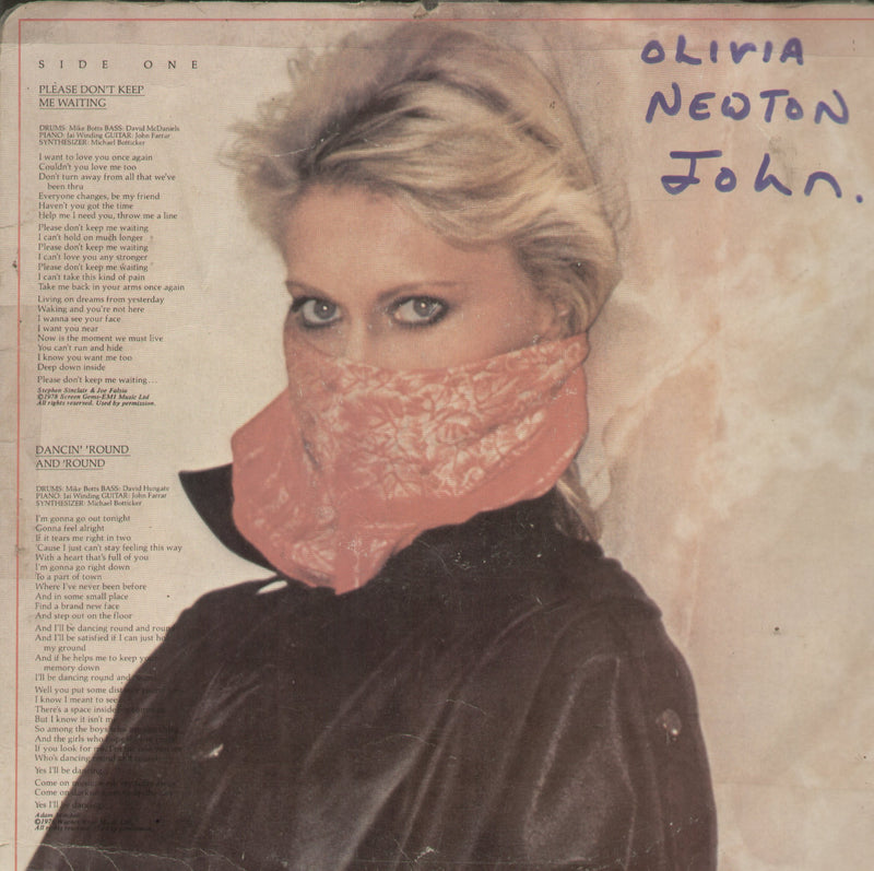 Olivia Newton John Totally Hot — LP vinyl record cover