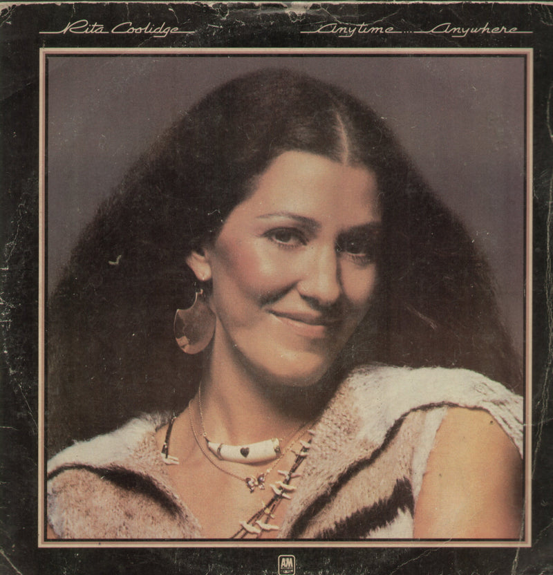 Anytime Anywhere Rita Coolidge — LP vinyl record cover