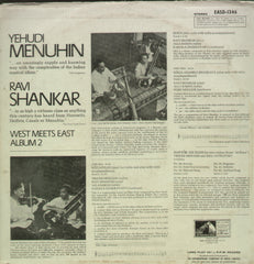 Yehudi Menuhin Ravi Shankar West Meets East - Instrumental Bollywood Vinyl LP