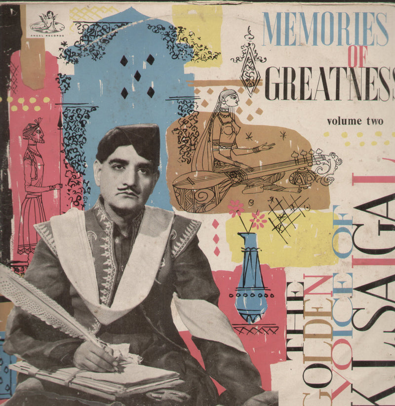 Golden Voice of K.L. Saigal Vol 2 — compilation LP vinyl record cover