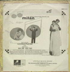 Milan - Hindi Bollywood Vinyl LP