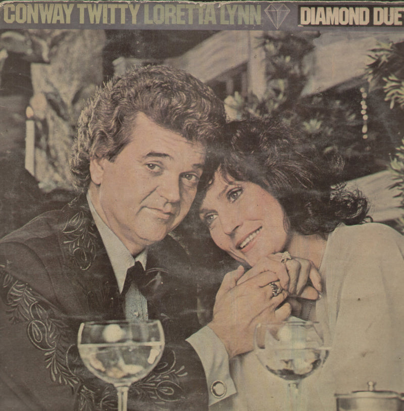 Diamond Duet Conway Twitty Loretta Lynn — LP vinyl record cover