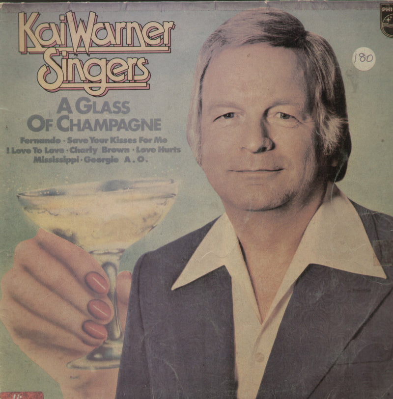 Kai Warner Singers A Glass Champagne — LP vinyl record cover