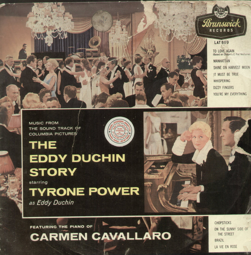 The Eddy Duchin Story - English Bollywood Vinyl LP